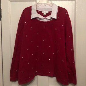 Women's CJ Banks Collared Long sleeve shirt